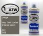 Preview: Dodge, Very Dark Camel (Interior color), KB / SKB: 400ml Sprühdose + 400ml Klarlack - Set, von ATW Autoteile West.